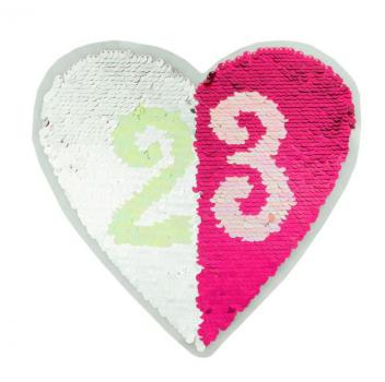 Applikation - Wendepailletten - Herz 23 - Aufnäher